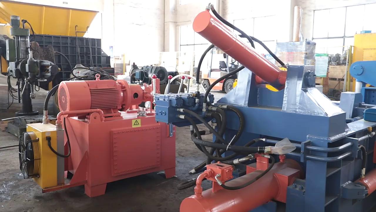 Y81小金屬打包機用于各種輕薄型塑性黑色和有色金屬余廢料的冷態束塊打包。。。