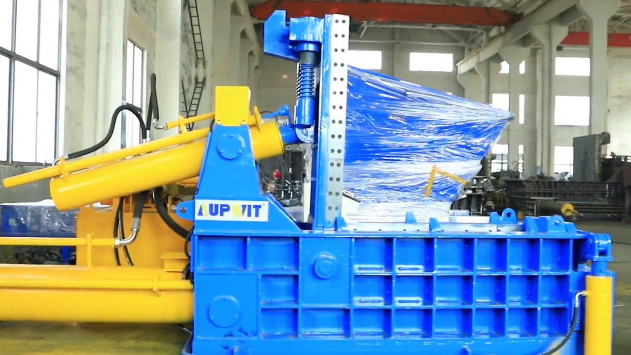 Y81前出包金屬打包機用于廢紙、廢紙箱、秸稈、稻殼、棉花、廢布料、編織袋、塑料瓶、易拉罐、油漆桶等打包作業。。。